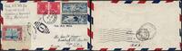 Briefmarken Katapult USA Ile de France Brief Lancaster Frankreich Lettland Catapult/670 -