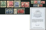 Briefmarken DP Türkei Reichspost 12 II-23 II ° Jaffa Jerusalem Beirut Attest Steuer BPP / 8 -