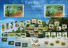 Briefmarken Singapur Singapore 2000 Sungei Buloh Fisch Eisvogel 1011-1014 A und B Bogen MNH -