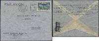 Briefmarken  Katapult Frankreich 1936 Süd Brief EF 10 Fr Michel 327 Buenos Aires Catapult/421