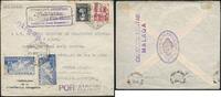 Briefmarken Katapult Spanien Brief aus Malaga an Außenminister Dr. Cantilo Catapult/505 -