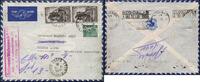 Briefmarken Katapult Frankreich Brief 20,25 Fr Lyon Marseille Buenos Aires Catapult/511 -