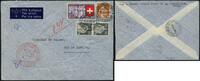 Briefmarken Katapult 1939 Schweiz Le-Chaux-de-Fonds Konsulat Rio MiF Catapult 770 / -