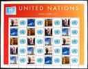 Briefmarken UNO New York 2008 Grußmarken Bogen Flaggen Gebäude Skulptur 1091-1095 MNH -