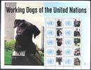 Briefmarken UNO New York 2011 Grußmarken Bogen Arbeitshunde Working Dogs MNH -