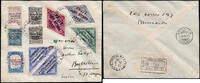  1050 Briefmarken Paraguay 1933 Reko-Brief Luftpost Air France Asuncion Böttstein Schweiz / 