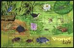 Briefmarken Singapur Tiere Teich Insekten Frösche Fisch Schildkröte Vogel Libelle MNH -