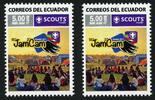 Briefmarken Ecuador Pfadfinder Zeltlager Emblem Scouts Postfrisch MNH -