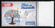Briefmarken Ecuador Entwicklungsplan Baum Wappen Condor Postfrisch MNH -