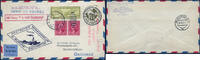  1118 Briefmarken Katapult 1933 USA Ganzsache mit ZuF Seepost Deutschland Catapult H 118 b / 