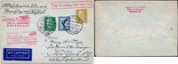 Briefmarken Katapult 1931 Dt. Reich Brief Seepost Nachbringeflug NY Catapult H 45 c / -