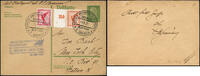 Briefmarken Katapult 1931 Dt. Reich Dampfer Bremen Seepostaufgabe USA Catapult H 48 b / -