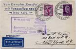 Briefmarken Katapult 1932 Dt. Reich Brief Seepost Europa New York Catapult H 89 b / -