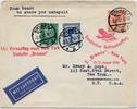 Briefmarken Katapult 1932 Dt. Reich Brief Landpost Bremen New York Catapult H 99 a / -