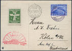 Briefmarken Zeppelin Dt. Reich Polarfahrt Bordpost 27.7. Vignette Köln Si 119 C / 2207 -