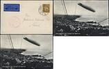 Briefmarken Zeppelin Dt. Reich Deutschlandfahrt Abwurf Düsseldorf AK Si 33 a / 2182 -