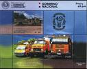 Briefmarken Paraguay Feuerwehr Fahrzeuge Mercedes Fire Brigade Block MNH -