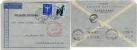 Briefmarken Katapult 1935 Niederlande Brief Oldenzaal Argentinien Catapult H 350 / -