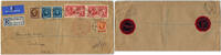 Briefmarken Katapult Brief MiF Seahorse 12/3 Bradford Chile Catapult H 511 / 1229 -