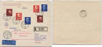  1240 Briefmarken Schweiz 1932 Reko-Brief Flugpost Dübendorf Flugplatz Görlitz Deutschland / 