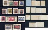 Briefmarken DP Marokko Michel 7-19 III kpl Briefstücke Luxus Geprüft BPP / 46 -