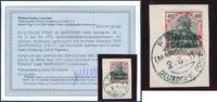 Briefmarken DP Marokko Michel 40 ° Fes KK 2/8/11 Luxus Befund Jäschke-L. BPP / 40 -