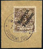Briefmarken DP Marokko Michel 1 ° Larache Violett 7/2/00 Luxus-Briefstück / 65 -