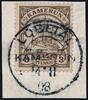 Briefmarken 14 v. Chr. Kamerun 1908 Michel 7 ° Lobetal 14/11/08 Briefstück Luxus / 51