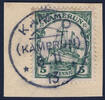 Briefmarken 1913 Kamerun Michel 8 ° Kampo 6/11/13 Luxus Briefstück / 112