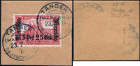 Briefmarken DP Marokko Michel 55 I A ° Tanger b 23/2/14 Briefstück Luxus Geprüft BPP/62 -