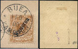 Briefmarken Kamerun 1900 Michel 1 ° 1/10/00 Buea Briefstück Luxus Geprüft BPP / 73 -