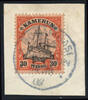 Briefmarken 14 v. Chr. Kamerun 1908 Michel 12 ° Bonambasi 14/10/08 Briefstück Einwandfrei / 19