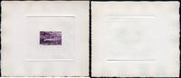 Briefmarken Madagaskar Gebirge Vulkan Fort-Dauphin Hafen 481 Artist Sunken Die Proof -
