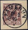 Briefmarken 1899 Kamerun Michel 6 ° Kamerun 18/2 Briefstück Luxus signiert Friedemann / 78