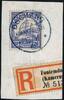 Briefmarken Kamerun 1908 Michel 10 ° Dschang 13/11/08 Briefstück Luxus Mansfeld BPP / 27 -