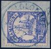 Briefmarken Kamerun Michel 10 ° Lolodorf BLAU 28/2/06 Briefstück Luxus Dr. Steuer / 50 -