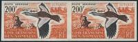 Briefmarken Frz. Somaliküste Trappe Vogel See Bird Lake 333 U Ungezähnt Paar MNH -