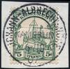 Briefmarken Kamerun 1907 Michel 8 ° Johann-Albrechtshöhe 6/10/07 Briefstück Luxus / 67 -