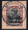 Briefmarken DP Marokko 1912 Michel 52 ° Masagan 13/12/12 Type 2 Luxus Briefstück/PA / 111 -