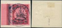 Briefmarken 15 Rand Kamerun Michel ° Duala 2/5/07 Briefstück Luxus Geprüft BPP / 88 -
