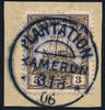 Briefmarken 1906 Kamerun Michel 7 ° Plantation 3/8/06 Briefstück Luxus / 60