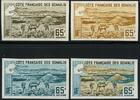Briefmarken Frz. Somaliküste See Vulkan Berge 366 U Farbproben Color Proofs MNH -