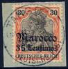 Briefmarken DP Marokko Michel 26 ° Tanger b 16/5/09 Type 4 Luxus Briefstück / 100 -