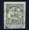 Briefmarken Kamerun Michel 8 ° Edea Blauschwarz 3/1/07 Briefstück Luxus / 37 -