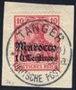 Briefmarken DP Marokko Michel 23 ° Tanger a 13/3/06 Type 2 Luxus Briefstück / 93 -