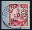 Briefmarken Kamerun Michel 9 ° Rio del Rey 5/8/04 Briefstück / 62 -