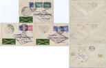 Briefmarken Zeppelin Brasilien SAF (3) Briefe Zp 1-3 komplett Si 59 A-C / 2445 -