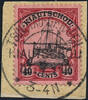 Briefmarken Kiautschou Michel 33 Briefstück 12/7/12 Tsingtau-Gr. Hafen Luxus /71 -