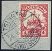 Briefmarken Kiautschou Michel 30 ° Tsingtau 24/9/10 auf Luxus Briefstück / 68 -