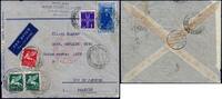 Stamps 22,25 Lire Catapult Italy Cover Airmail Milano Rio de Janeiro Katapult/ 830 -